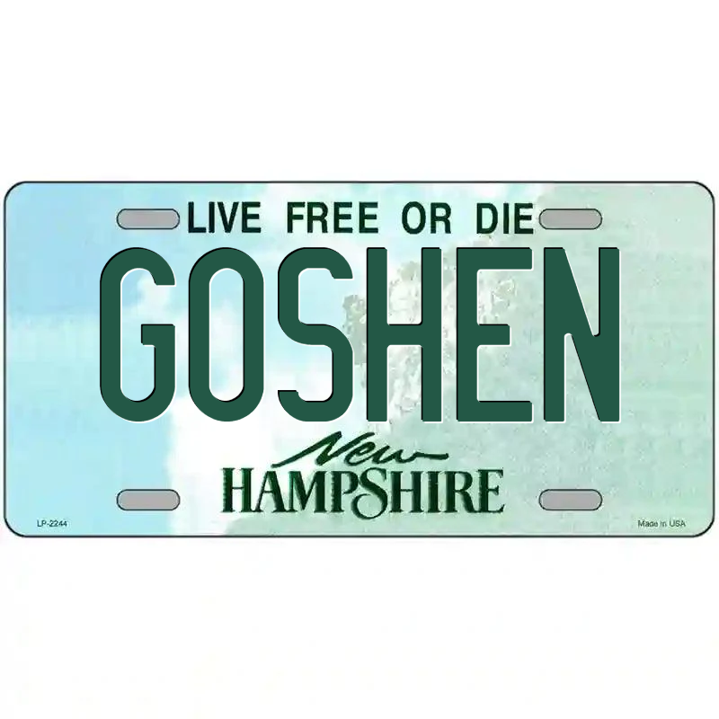 Goshen New Hampshire Metal Sign