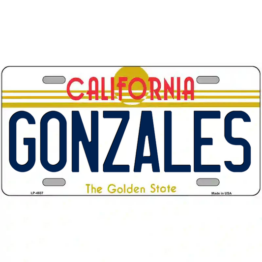 Gonzales California Metal Sign