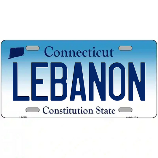 Lebanon Connecticut Metal Sign