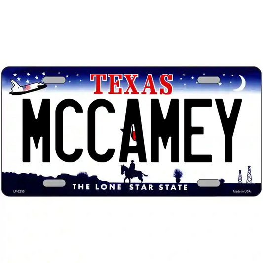 McCamey Texas Metal Sign