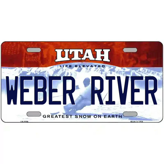 Weber River Utah Metal Sign