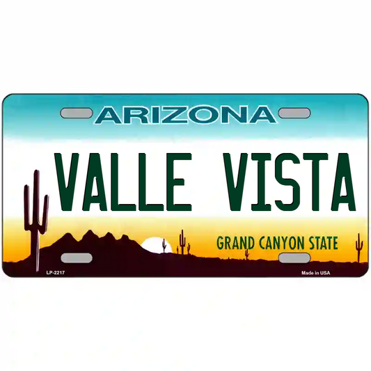 Valle Vista Arizona Metal Sign