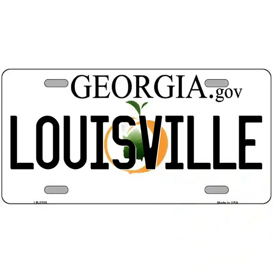 Louisville Georgia Metal Sign