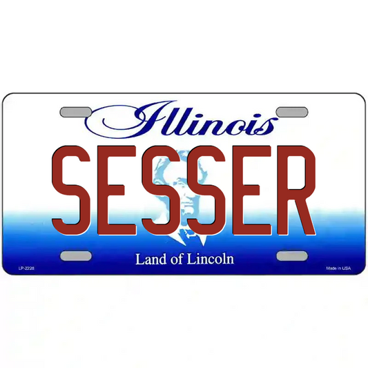 Sesser Illinois Metal Sign