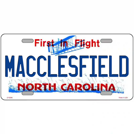 Macclesfield North Carolina Metal Sign