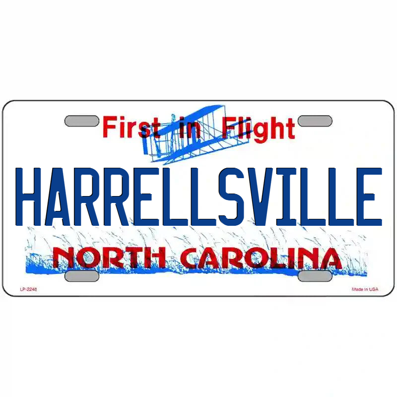 Harrellsville North Carolina Metal Sign