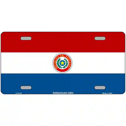 Paraguay - OBV Flag Metal Sign