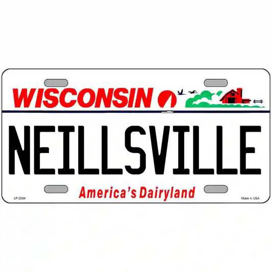 Neillsville Wisconsin Metal Sign