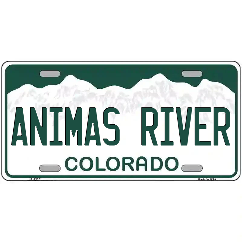 Animas River Colorado Metal Sign