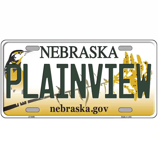 Plainview Nebraska Metal Sign