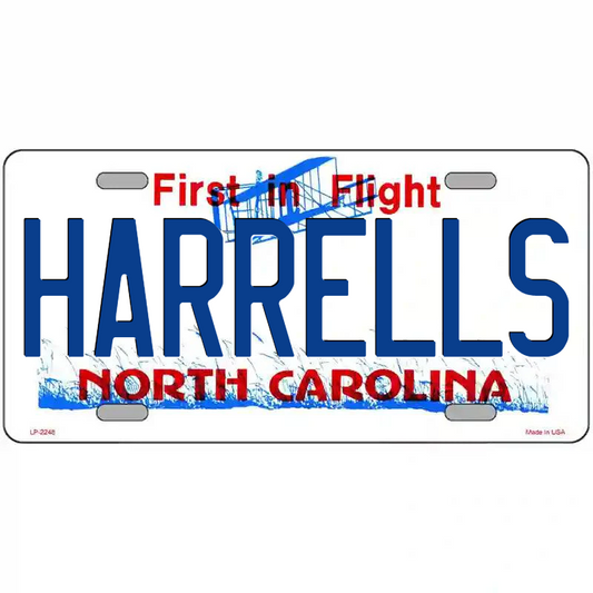 Harrells North Carolina Metal Sign