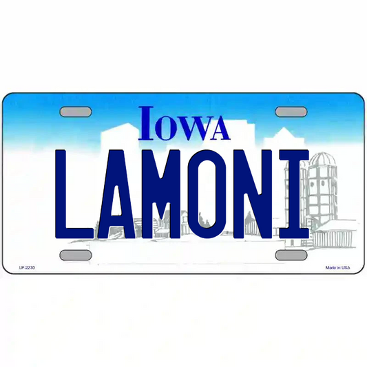 Lamoni Iowa Metal Sign