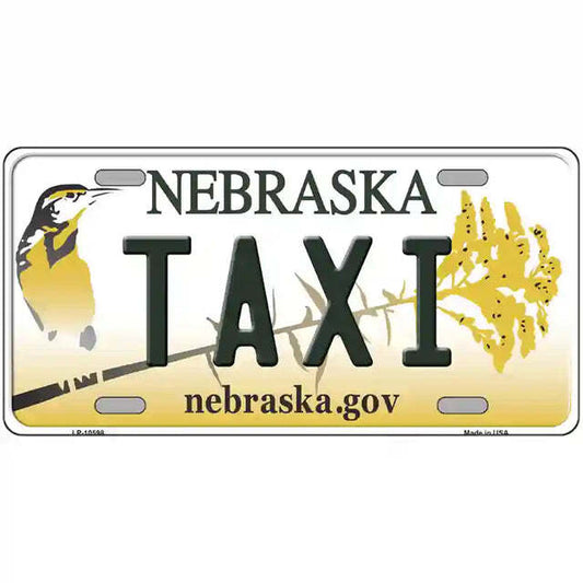 Taxi Nebraska Metal Sign