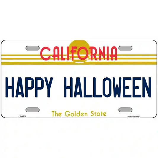 Happy Halloween California Metal Sign