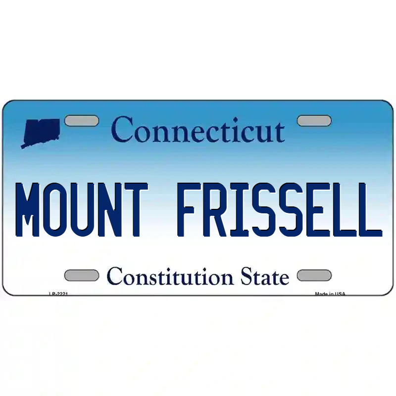 Mount Frissell Connecticut Metal Sign