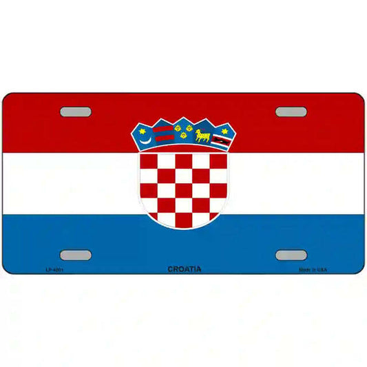 Croatia Flag Metal Sign