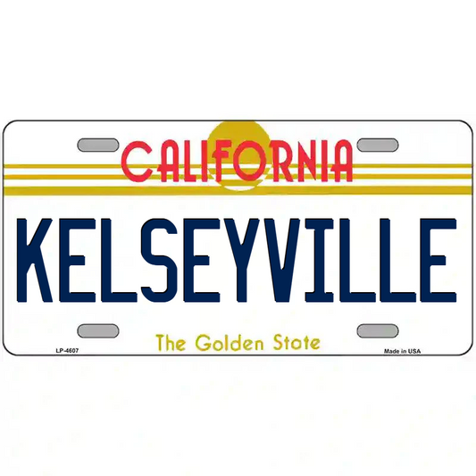 Kelseyville California Metal Sign