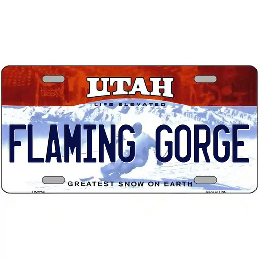 Flaming Gorge Utah Metal Sign