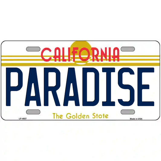 Paradise California Metal Sign