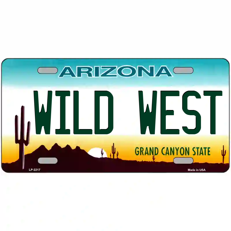 Wild West Arizona Metal Sign