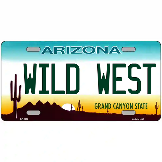 Wild West Arizona Metal Sign