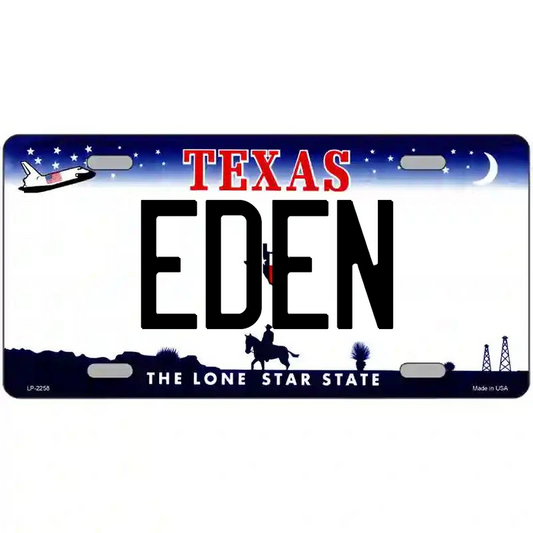 Eden Texas Metal Sign