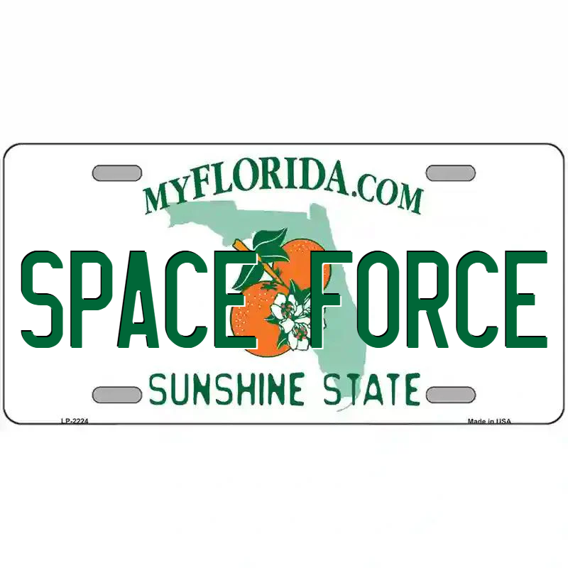 Space Force Florida Metal Sign