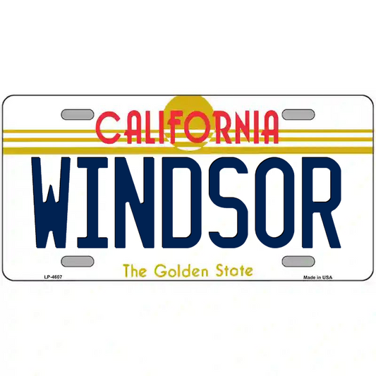 Windsor California Metal Sign