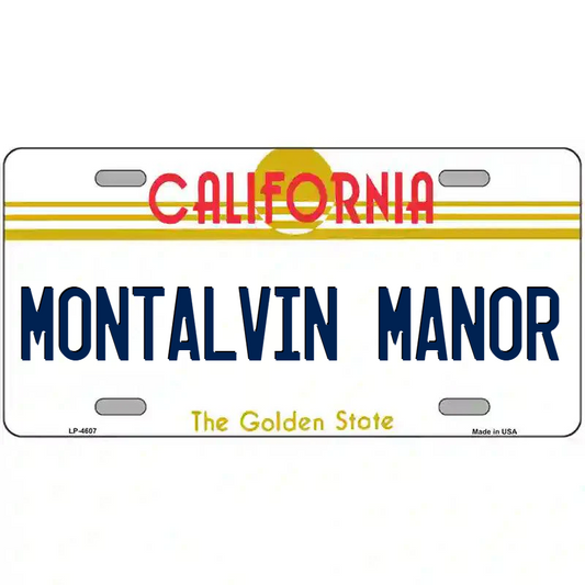 Montalvin Manor California Metal Sign