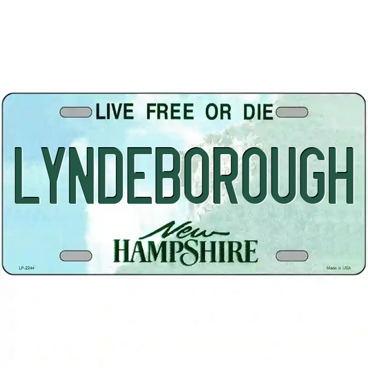 Lyndeborough New Hampshire Metal Sign