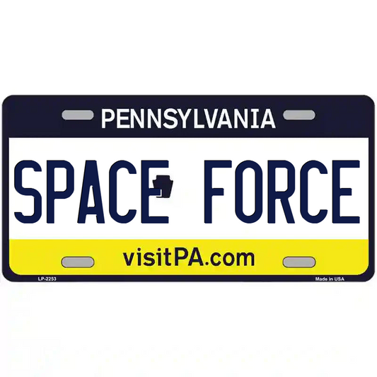 Space Force Pennsylvania Metal Sign