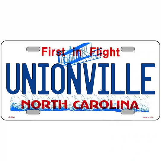Unionville North Carolina Metal Sign