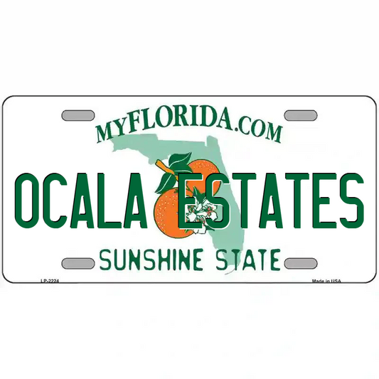 Ocala Estates Florida Metal Sign