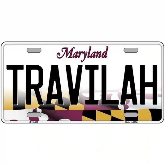 Travilah Maryland Metal Sign