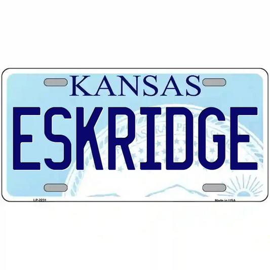 Eskridge Kansas Metal Sign