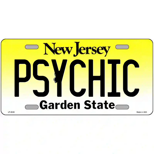 Psychic New Jersey Metal Sign