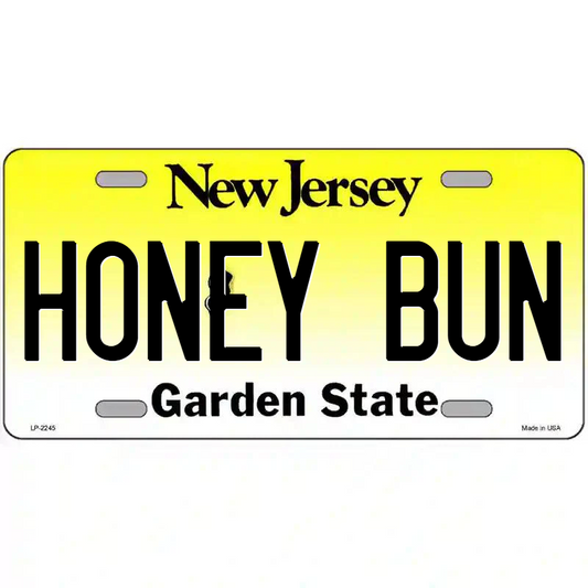 Honey Bun New Jersey Metal Sign