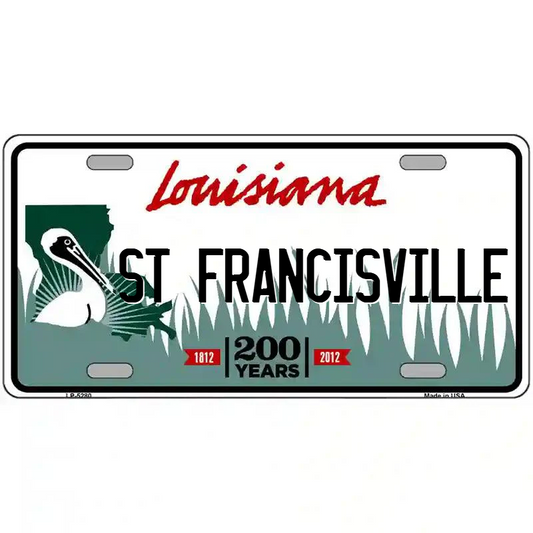 St Francisville Louisiana Metal Sign