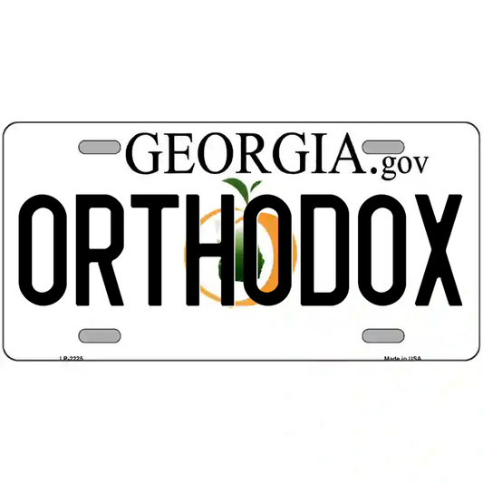 Orthodox Georgia Metal Sign