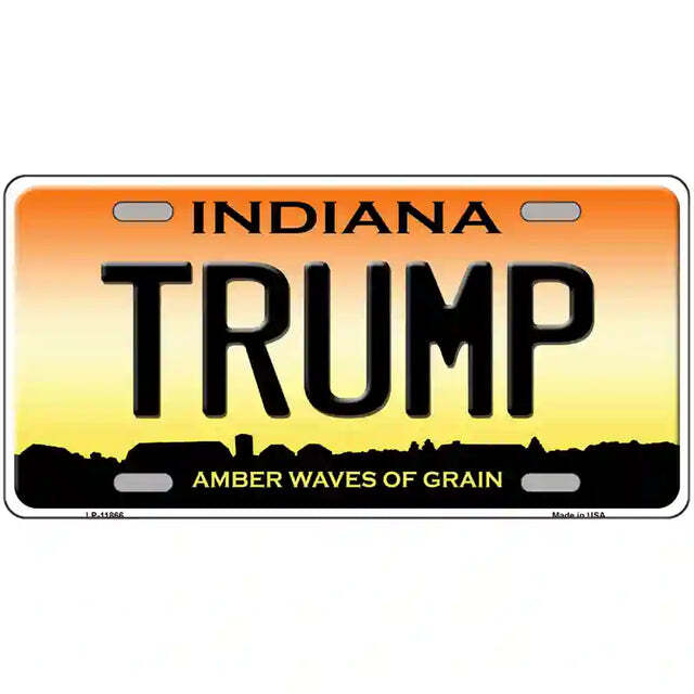 Trump Indiana Amber Waves Metal Sign