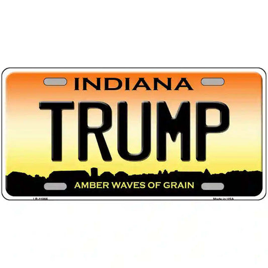 Trump Indiana Amber Waves Metal Sign