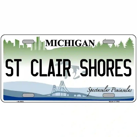 St Clair Shores Michigan Metal Sign