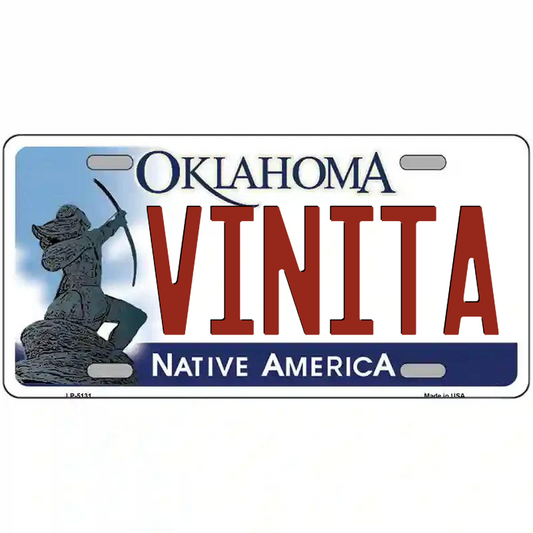 Vinita Oklahoma Metal Sign