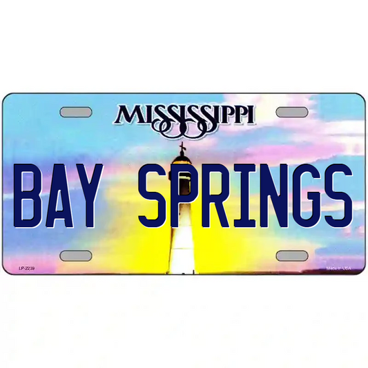 Bay Springs Mississippi Metal Sign
