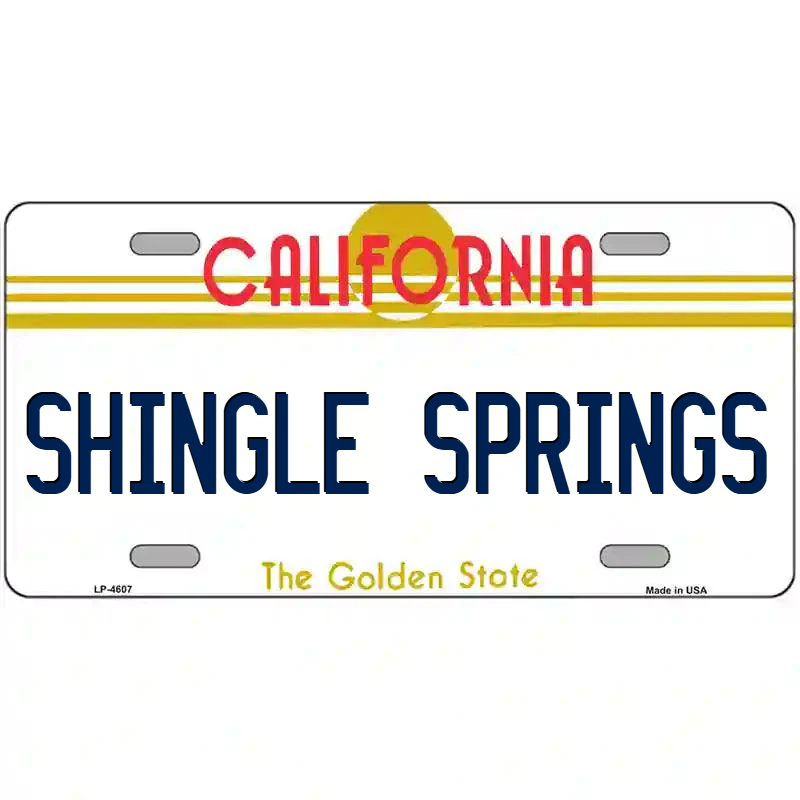 Shingle Springs California Metal Sign