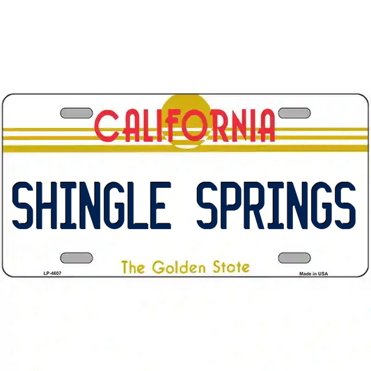 Shingle Springs California Metal Sign