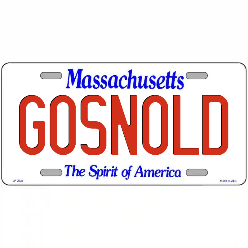 Gosnold Massachusetts Metal Sign