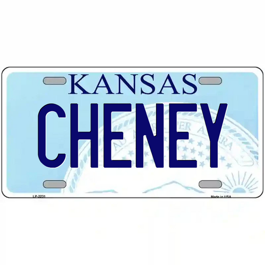 Cheney Kansas Metal Sign