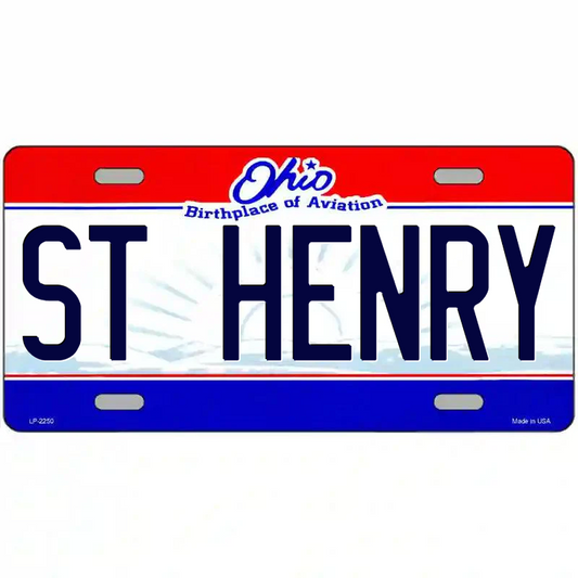 St Henry Ohio Metal Sign