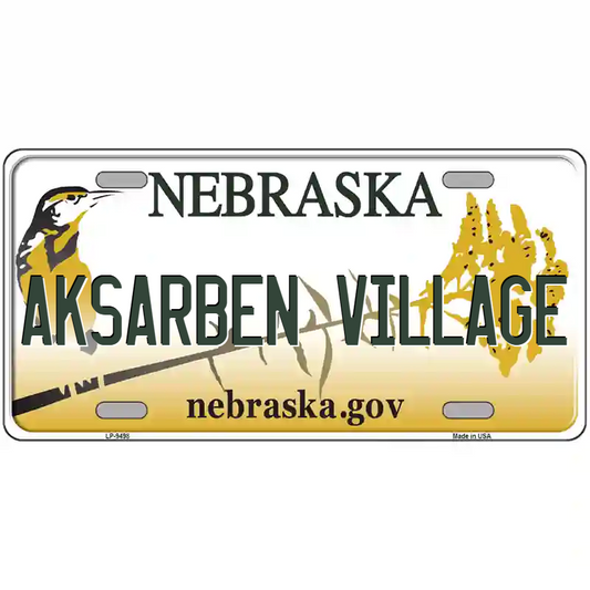Aksarben Village Nebraska Metal Sign